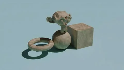 Weird_wood_monkey Stock Photos