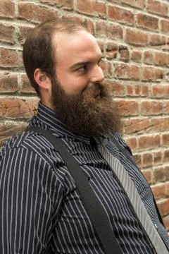 Weirdo Bearded Man Stock Photos