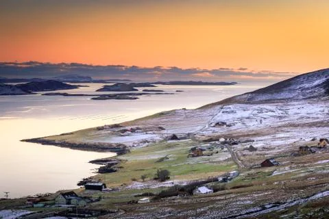 Weisdale Voe Foto stock