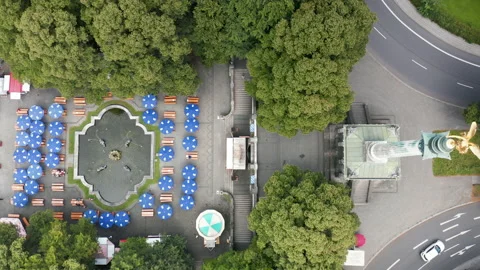 Weissbiergarten as a part of the summer in the city program of Munich, Stock-Footage 136978387
