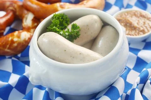 Weisswurst Foto stock