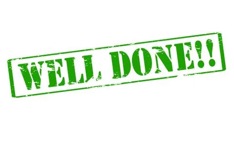 Wel done Stock Illustration