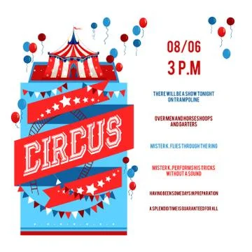 Welcom Show poster Stock Illustration