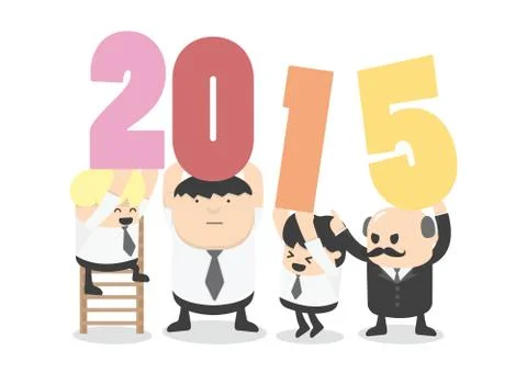 Welcome 2015 Stock Illustration