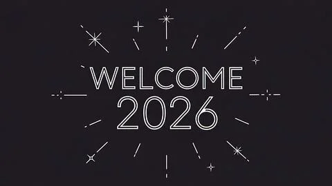 Welcome 2026 Stock Illustration