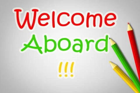 Welcome aboard concept Stock Illustration