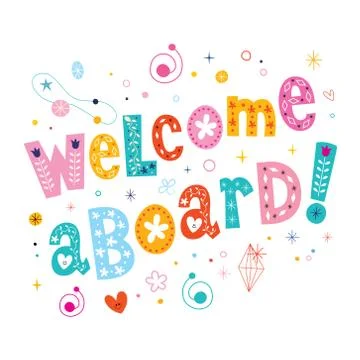 Welcome aboard Stock Illustration