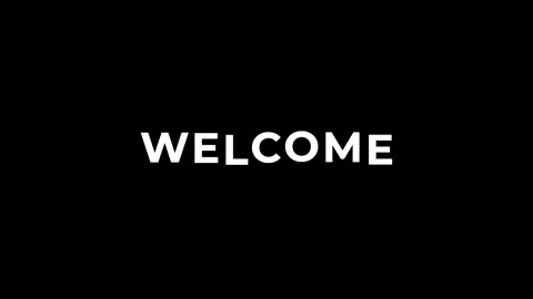 Welcome advertisement promo text animation video. High-quality 4K footage Stock Footage 295778568