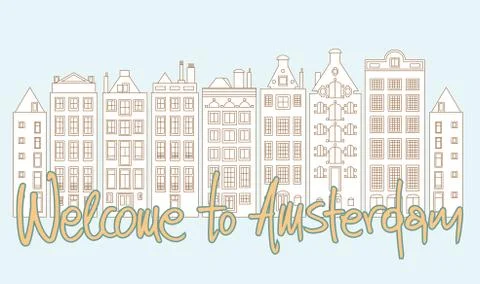 Welcome to Amsterdam Ilustración de archivo