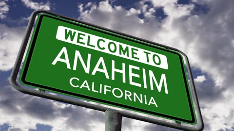 Welcome to Anaheim California, US City R... | Stock Video | Pond5