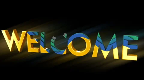 Welcome Animation 720p Stock Footage 986989