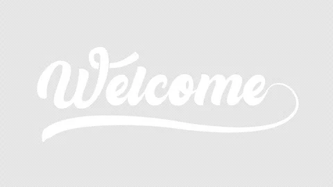 Welcome animation handwriting text Stock Footage 268568865