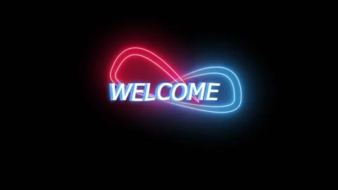 Welcome Animation Text Stock Footage 238430299