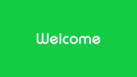 Welcome animation text 库存影片 332541532