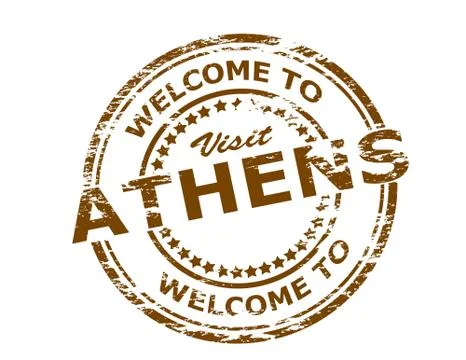 Welcome to Athens Stock Illustration