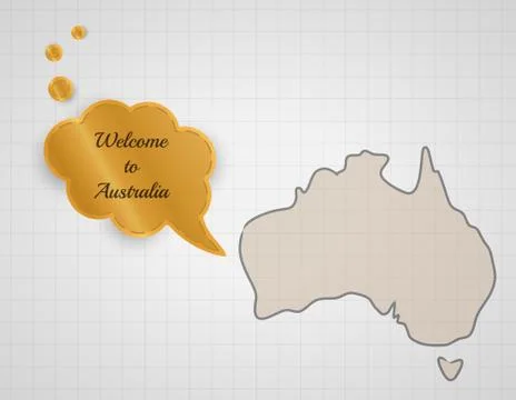 Welcome to australia Stock Illustration