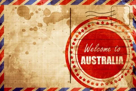 Welcome to australia Stock Illustration