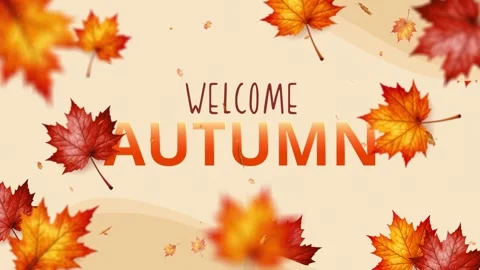 Welcome Autumn with Falling Maple Leaves 스톡 동영상 340114176
