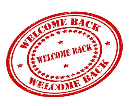 Welcome back Stock Illustration
