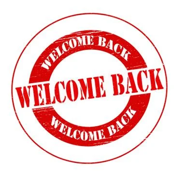 Welcome back Stock Illustration