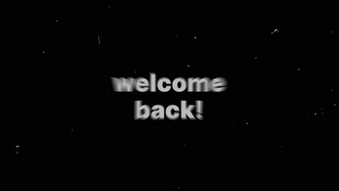 Welcome back motion text animation with abstract colors and dust particles Stock Footage 224495059