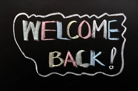 Welcome back 스톡 사진