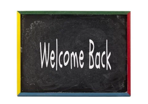 Welcome back Stock Photos