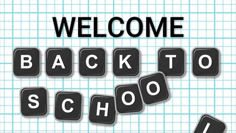 Welcome back to school animation Stock Footage 310821793