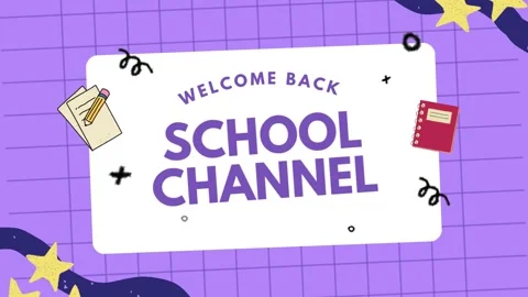 WELCOME BACK TO SCHOOL CHANNEL Stock Footage 260380423