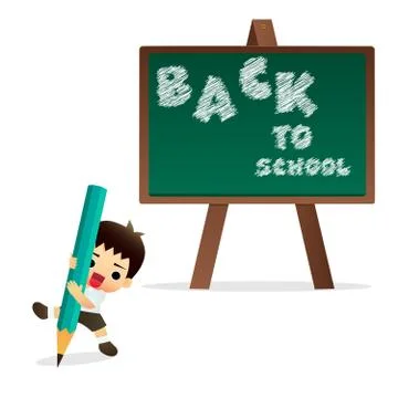 Welcome back to school character design 스톡 일러스트