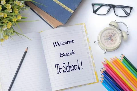 Welcome back to school concept Stock Photos
