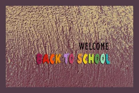 Welcome back to school Design for poster, banner.  education theme. Stock Photos