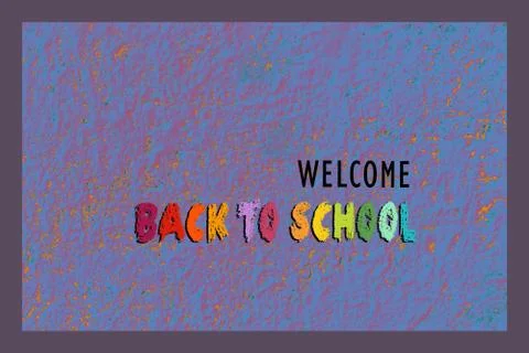 Welcome back to school Design for poster, banner.  education theme. 스톡 사진