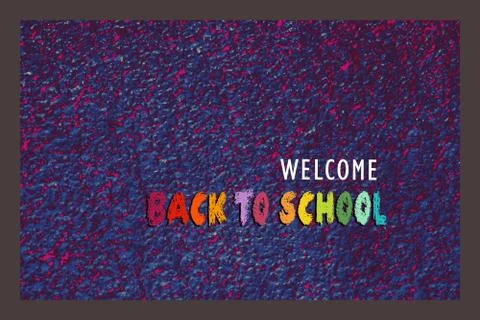 Welcome back to school Design for poster, banner.  education theme. 스톡 사진