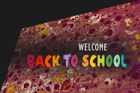 Welcome back to school Design for poster, banner.  education theme. Stock Photos