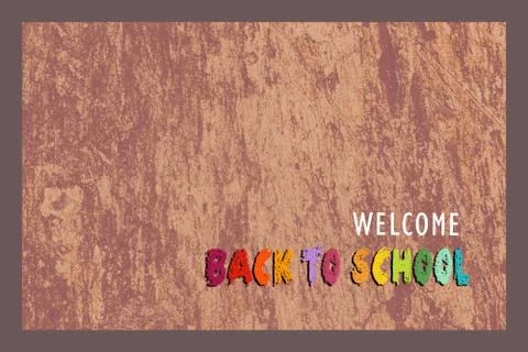 Welcome back to school Design for poster, banner.  education theme. Stock Photos