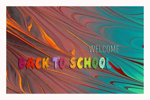 Welcome back to school Design for poster, banner.  education theme. 写真素材