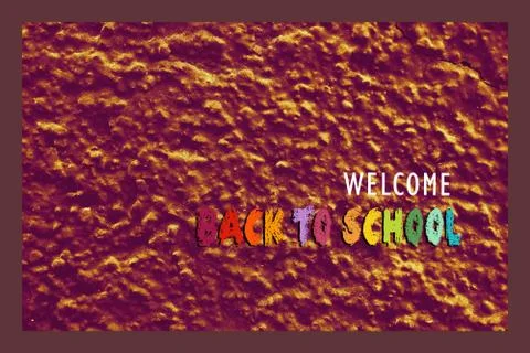 Welcome back to school Design for poster, banner.  education theme. Stock Photos
