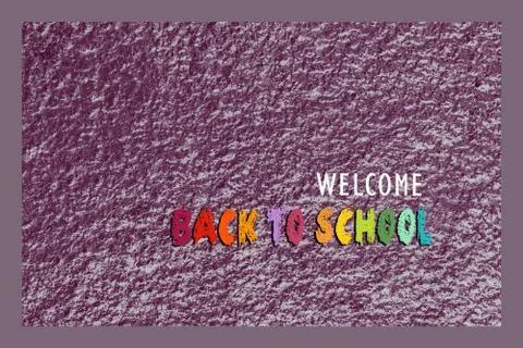 Welcome back to school Design for poster, banner.  education theme. Stock Photos