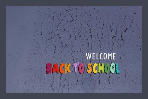 Welcome back to school Design for poster, banner.  education theme. Stock Photos