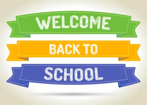Welcome back to school Stock Illustration