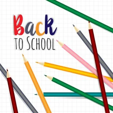 Welcome back to the school Stock Illustration