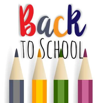 Welcome back to the school Stock Illustration