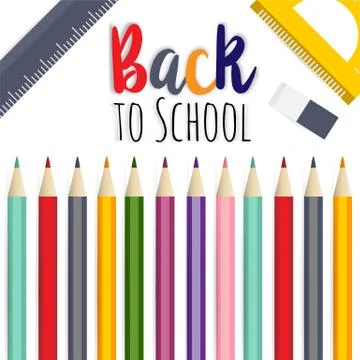 Welcome back to the school Stock Illustration