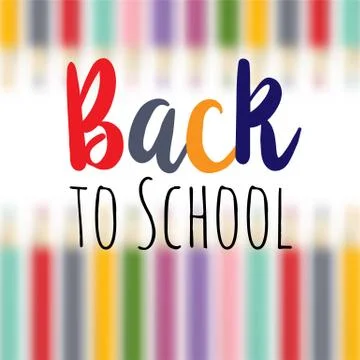 Welcome back to the school Stockillustratie