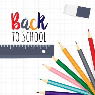 Welcome back to the school Stock Illustration