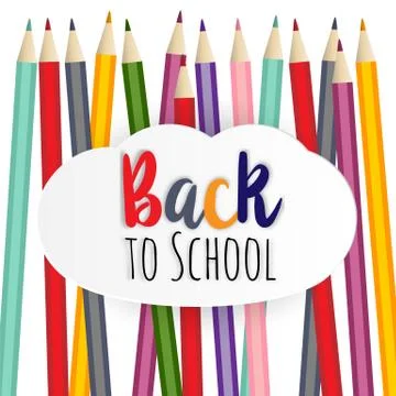 Welcome back to the school Stock Illustration