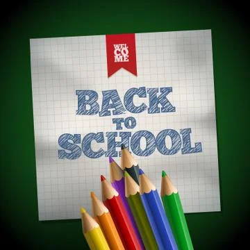 Welcome back to school Stock Illustration