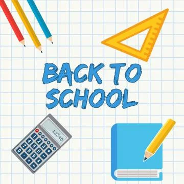 Welcome back to school! Illustrazione stock