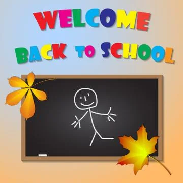 Welcome back to school Stock Illustration